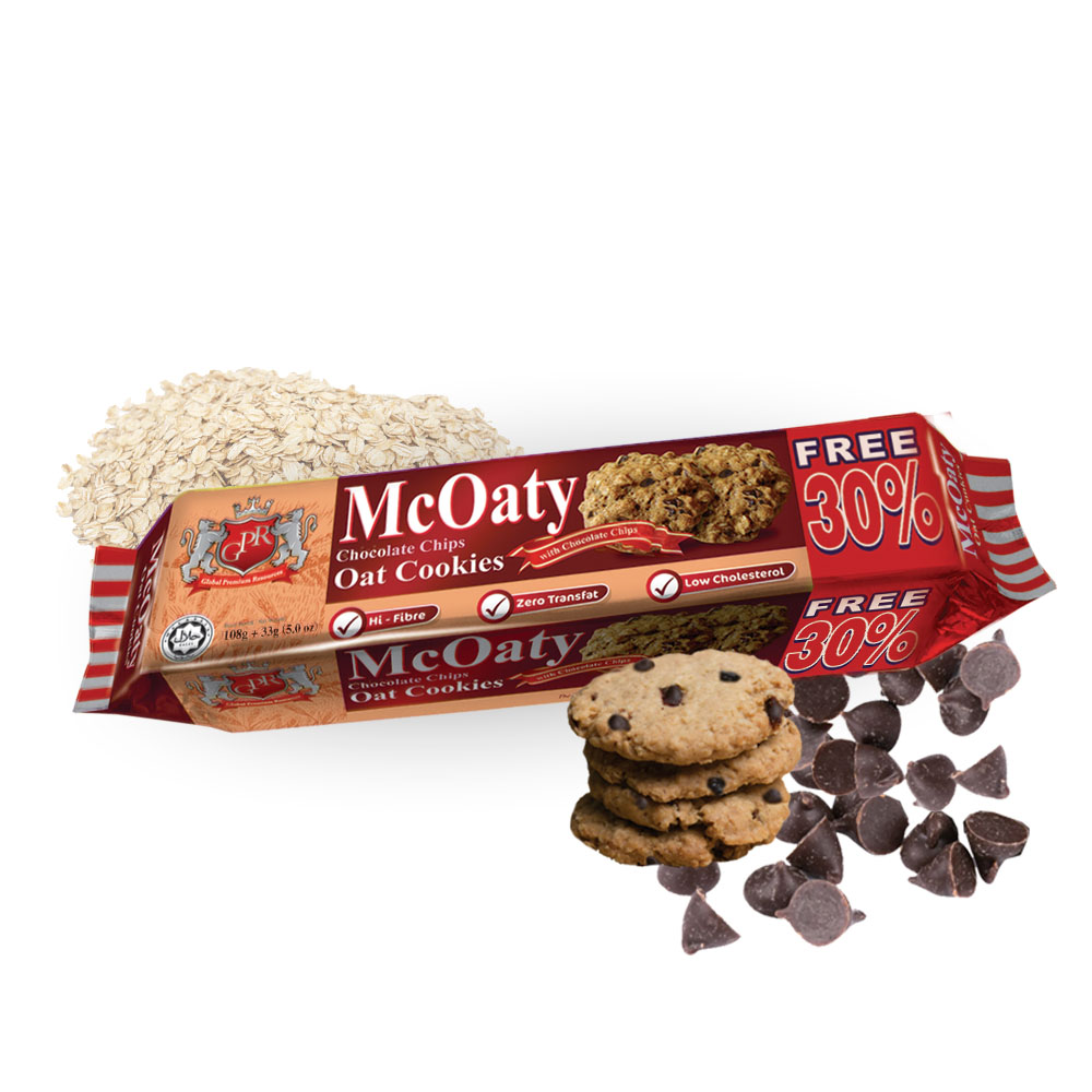 GPR McOaty Chocolate Chips Oat Cookies 141g