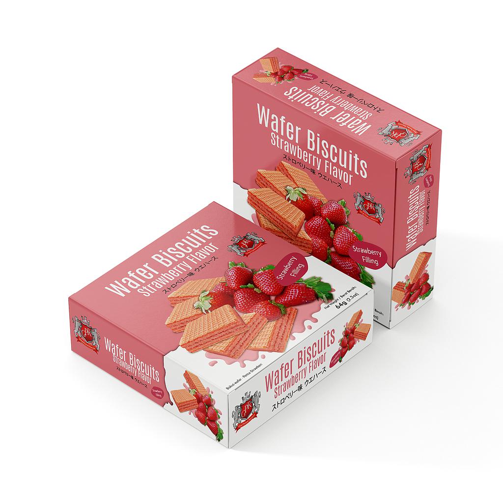 GPR Wafer Biscuit Strawberry Flavor 64g 027